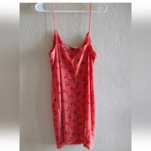 Asos Cherry Mesh Cowl Dress Size US 14 NWOT - Picture 4 of 15